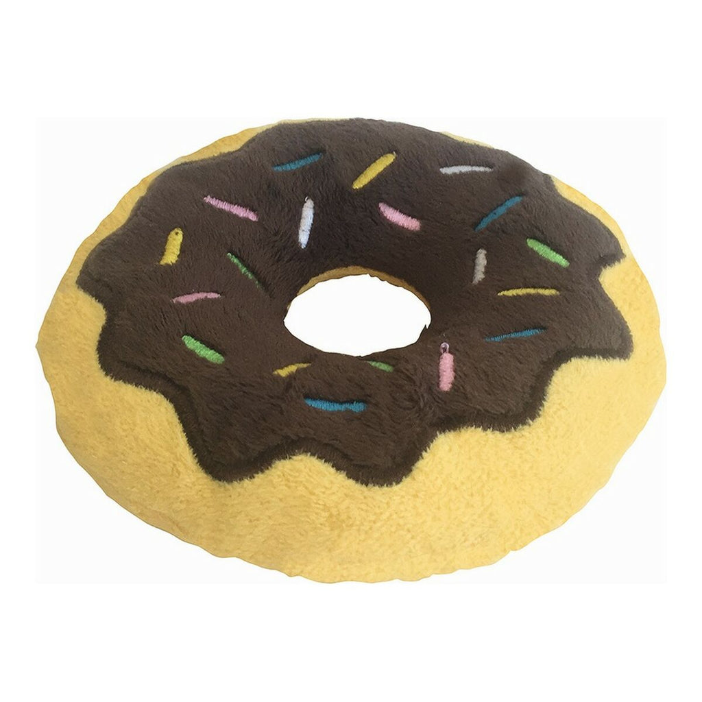 Peluche donut de chocolate para perros