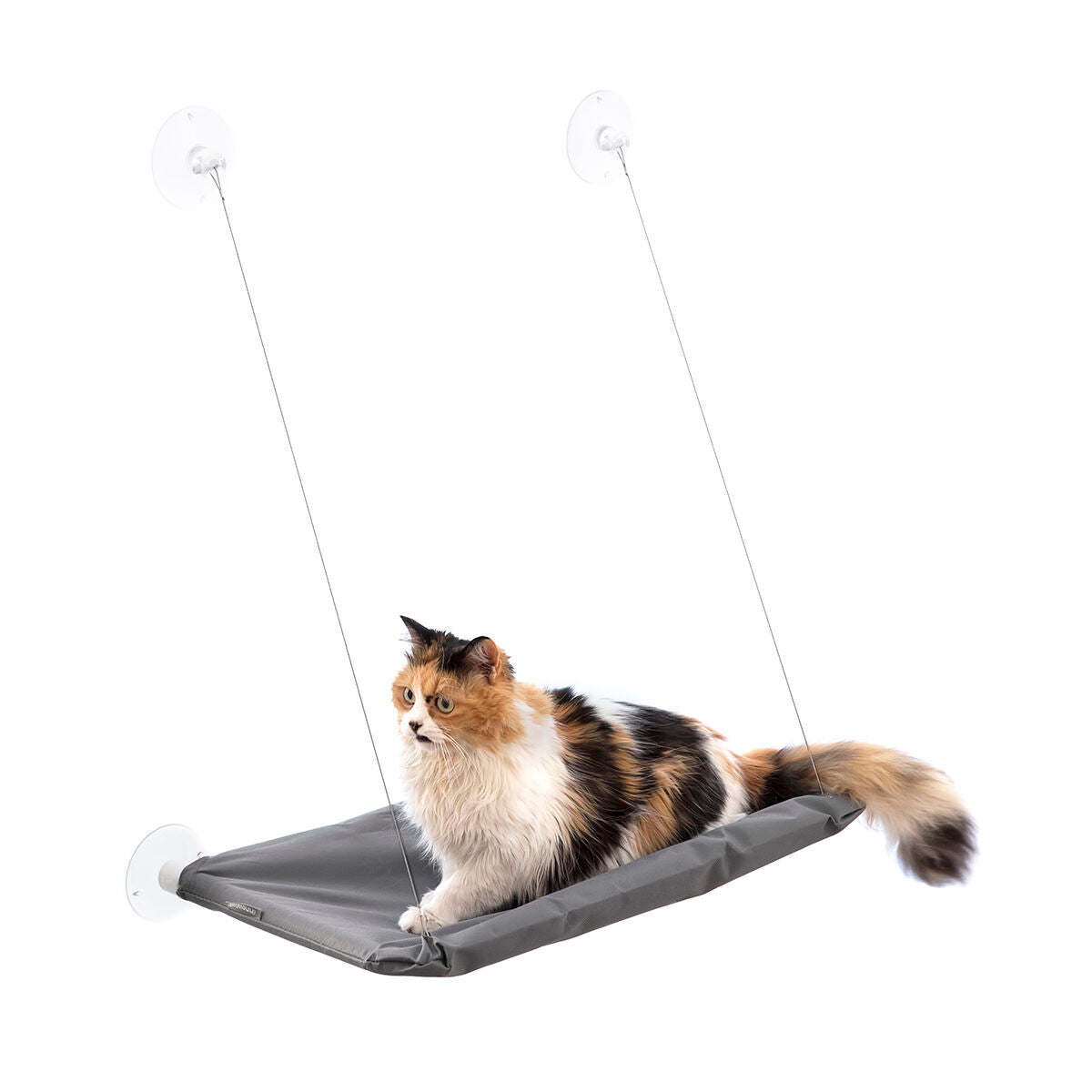 Hamaca de ventana para gatos con ventosas (hasta 30 kg)